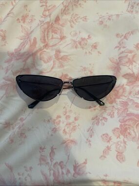 Dior Black Cat-Eye Sunglasses with Dark Lenses